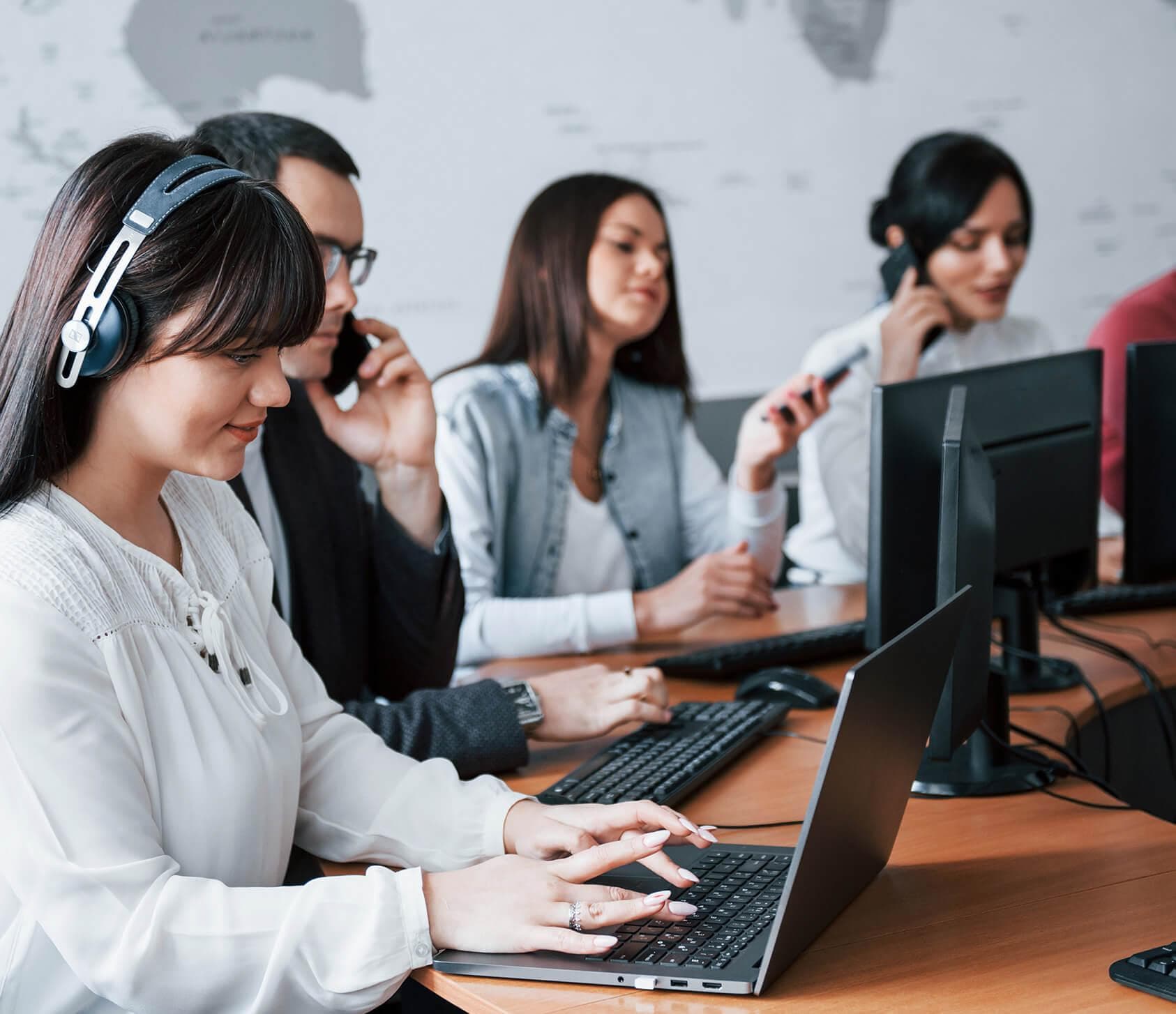 The American Tax Savings team at work in the Austin office.