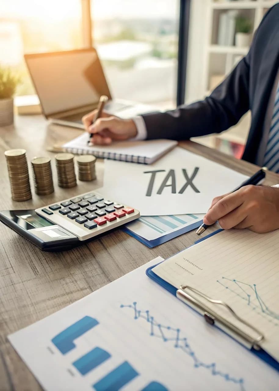 An advisor talking a business owner through a year-round tax plan.